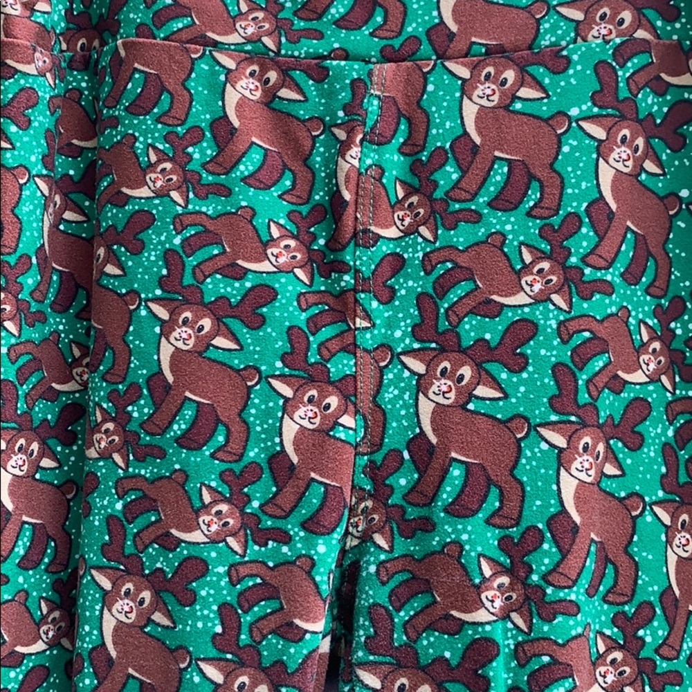NWOT LuLaRoe OS Leggings - Reindeer